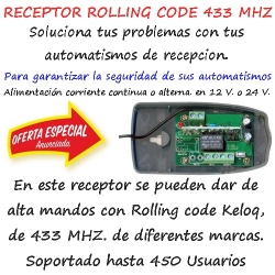 Receptor BULK RX H 433 Esterno para Centralita